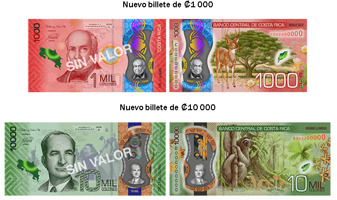 Banco Central pondrá en circulación nuevos billetes de 1000 y 10 000