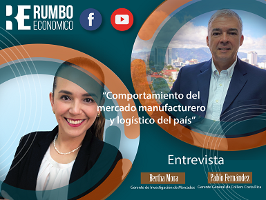 Pablo Fernández, gerente general, y Bertha Mora, gerente de Investigación de Mercados, ambos de Colliers International Costa Rica
