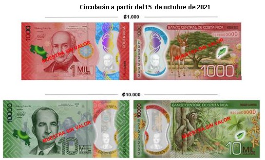 Banco Central Pondrá En Circulación Nuevos Billetes De ₡1000 Y ₡10000 En Polímero 1280