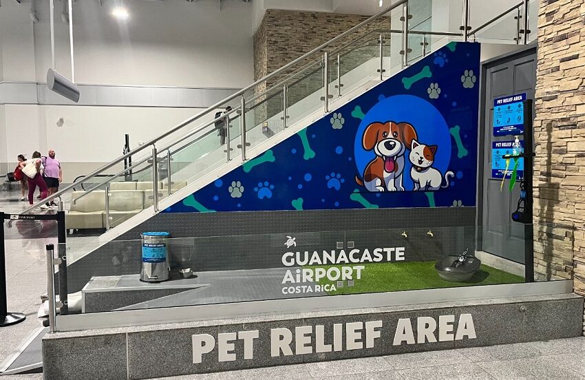  Guanacaste Aeropuerto inaugura zona para mascotas que esperan vuelo