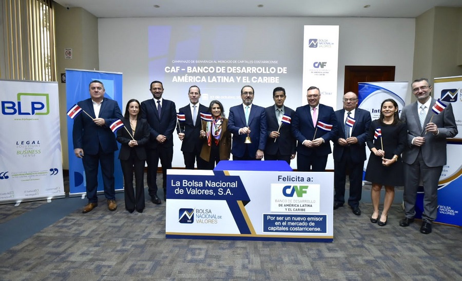 CAF se convierte en nuevo emisor en mercado de valores costarricense