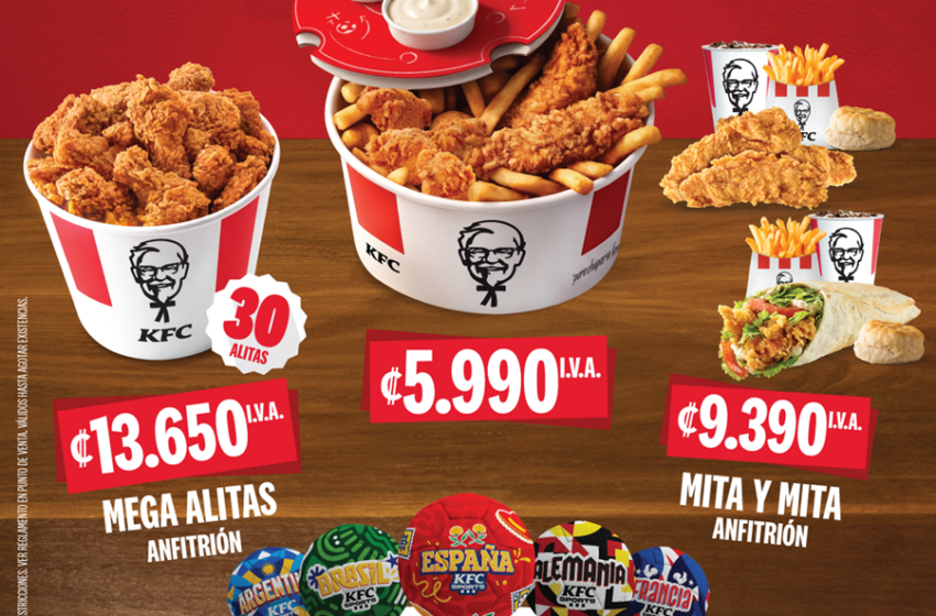  KFC Costa Rica lanza promociones y balones coleccionables durante fiesta futbolera